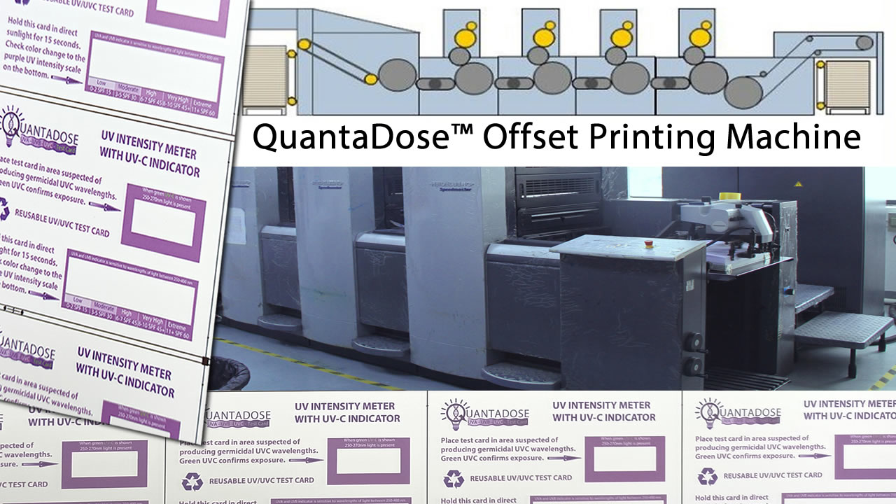 Quantadose-uvc-light-test-card-offset-printing-machine