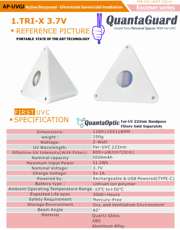 AP-UVGI-Active-Personnel-Ultraviolet-Germicidal-Irradiation-QuantaGuard-Excimer-far-uv-portable-low-voltage-far-uv-bulb
